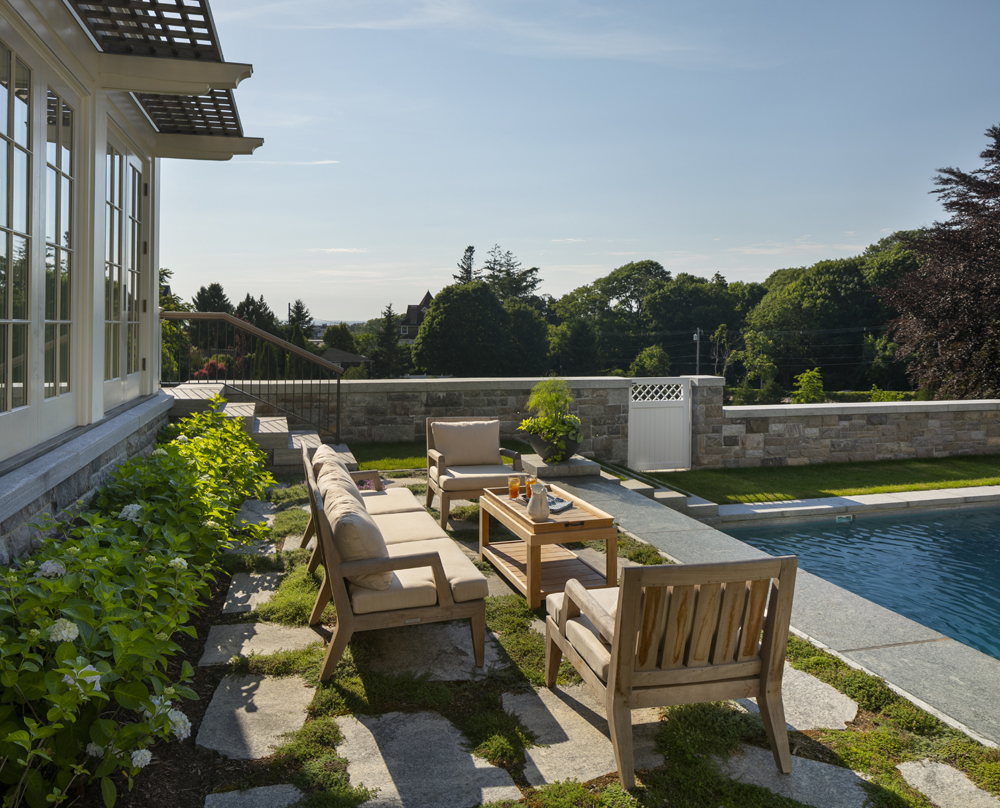 Watch Hill Pool House Seating